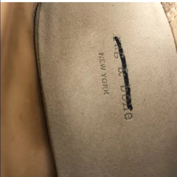 Rag & bone suede PLATFORM LACE UP SHOES - Picture 4 of 8